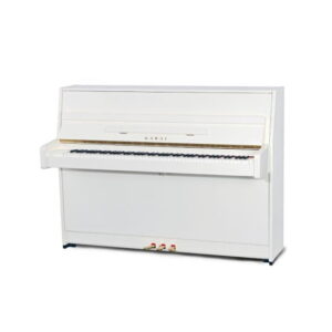 Piano acústico vertical Kawai K-15 E WH/P - Electromúsica