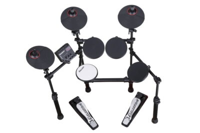 Carlsbro CSD100 electronic drumkit drum set front above view