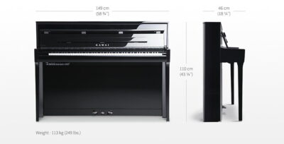 piano hibrido kawai novus nv5 dimensoes
