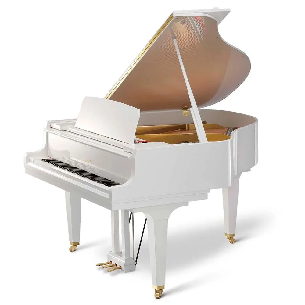 Piano acústico cauda Kawai GL-30 Aures 2 WH/P