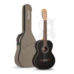 Guitarra Clássica Alhambra 1 C Black Satin c/saco 10mm - Electromúsica