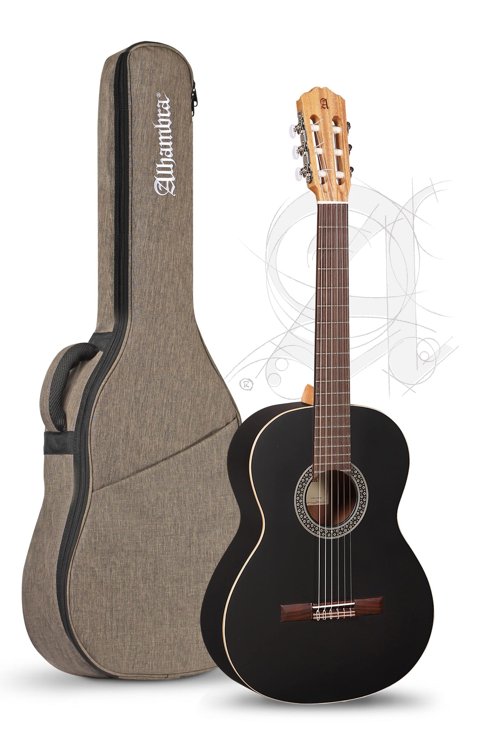 Guitarra Clássica Alhambra 1 C Black Satin