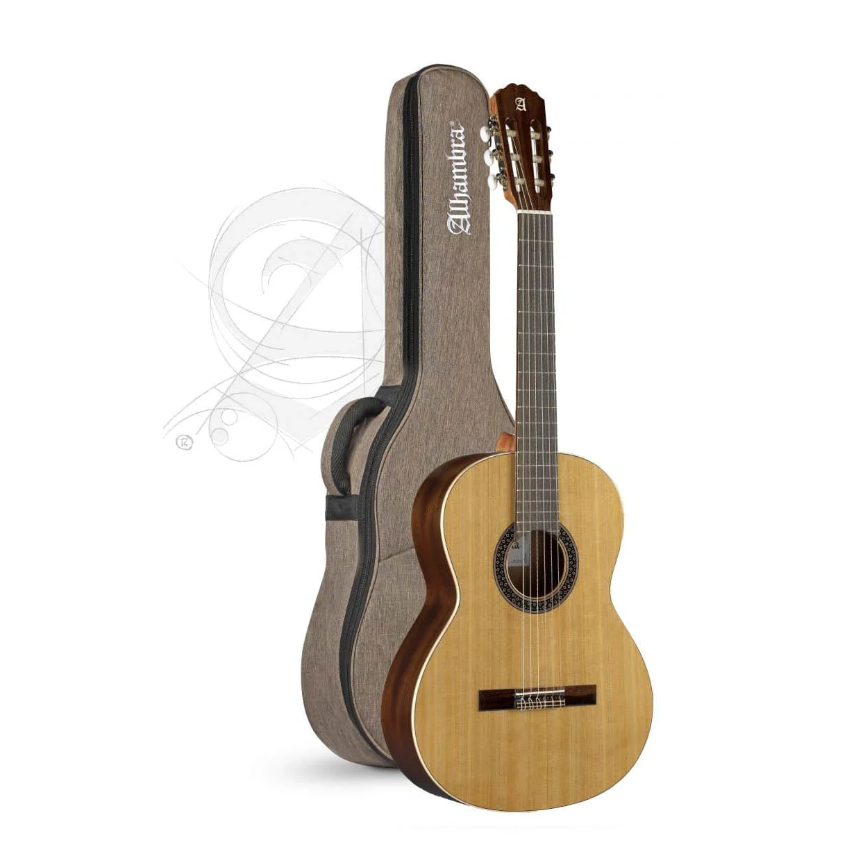 Guitarra Clássica Alhambra 1 C HT c/saco 10mm - Electromúsica