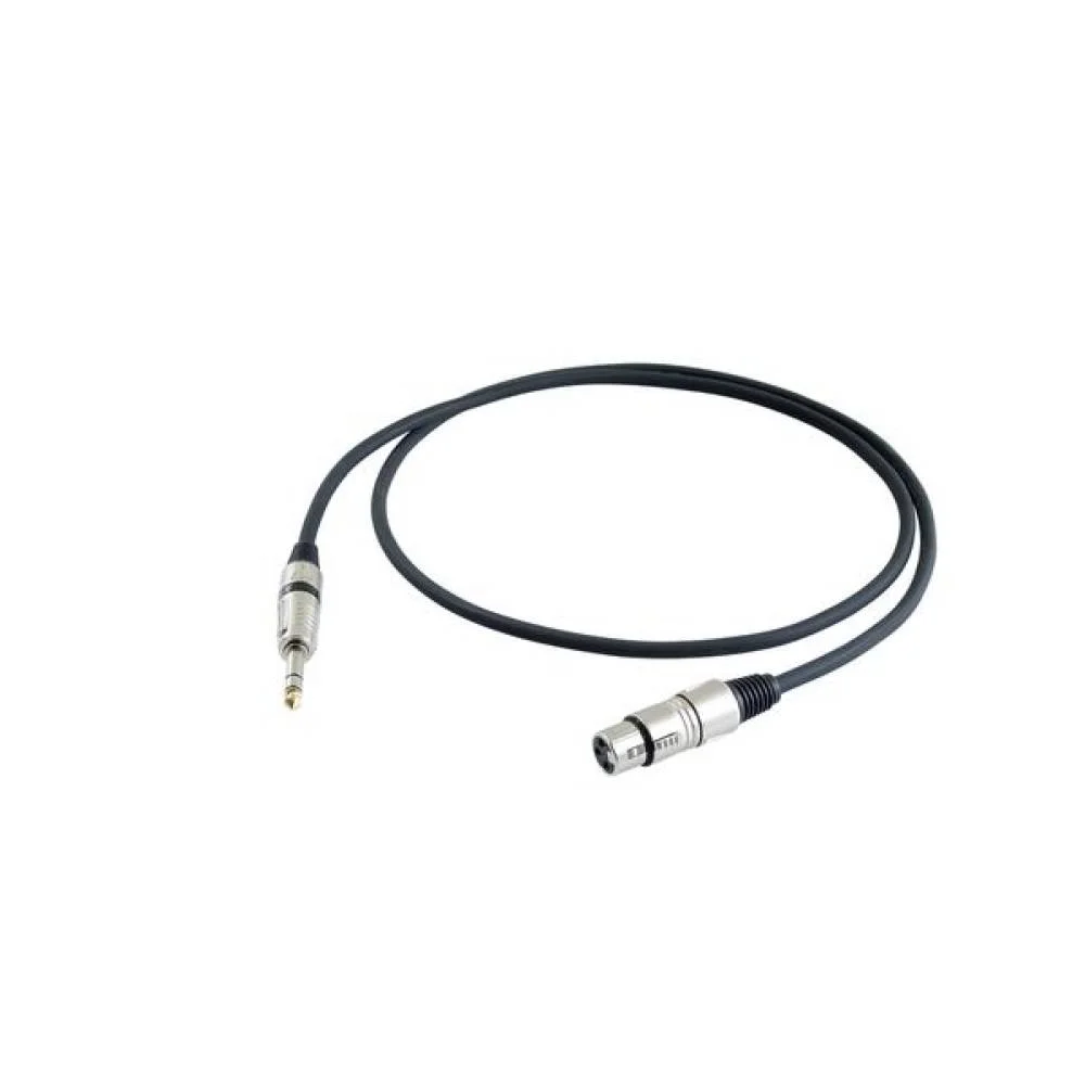 Cabo Proel Stage Innovation 5 m XLR fêmea jack 6.3 mm stereo
