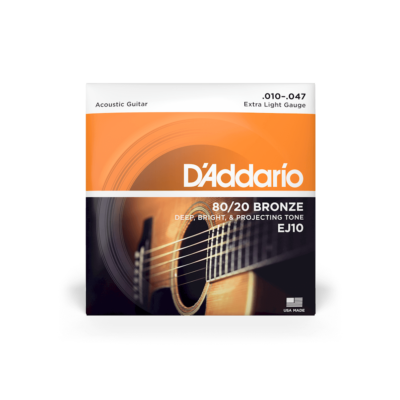 Jogo Cordas Guitarra Acústica D’Addario EJ10 - Electromúsica