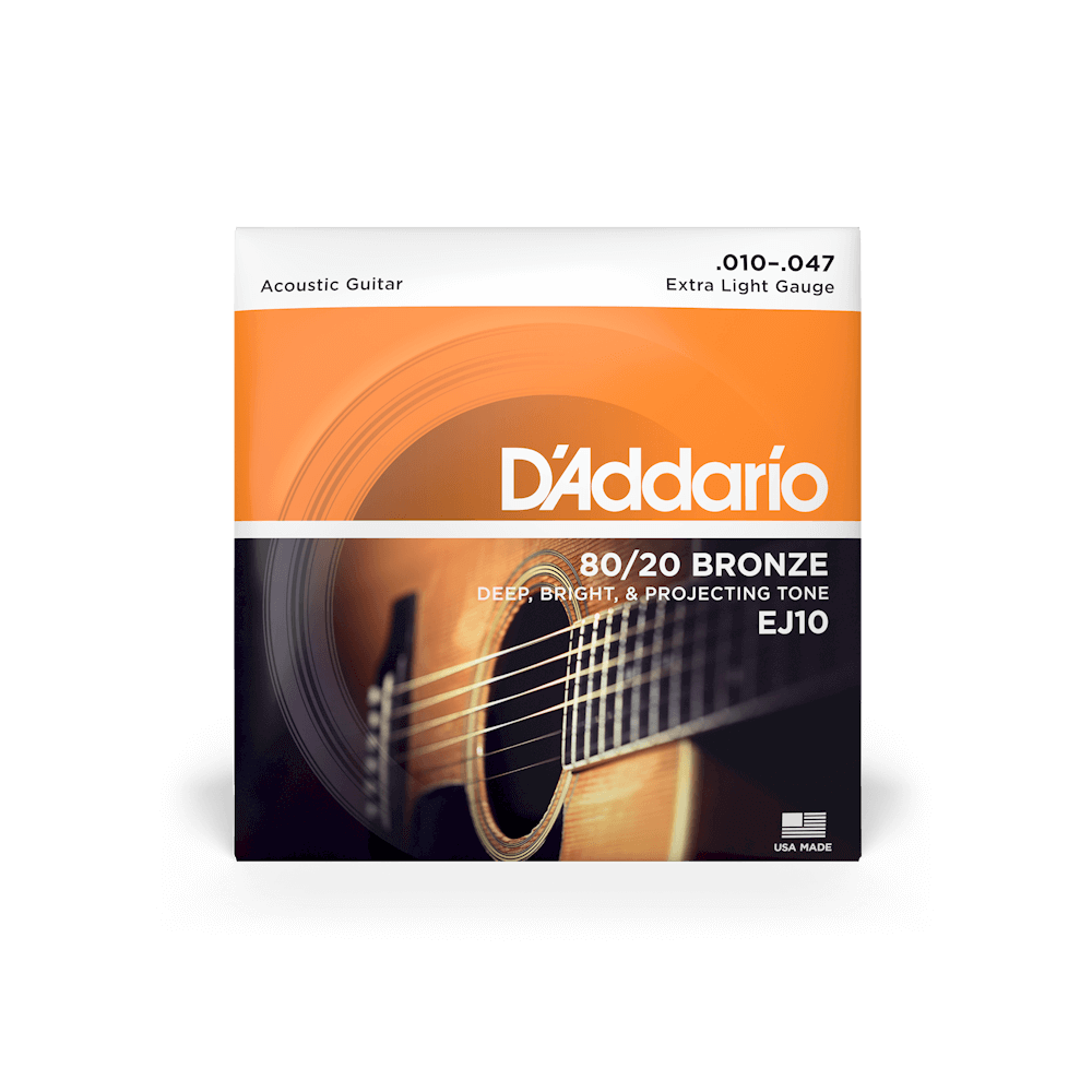 Jogo Cordas Guitarra Acústica D’Addario EJ10 - Electromúsica