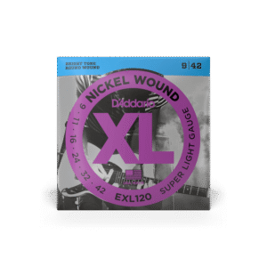 Jogo Cordas Guitarra Elétrica D'Addario EXL120 9-42 - Electromúsica