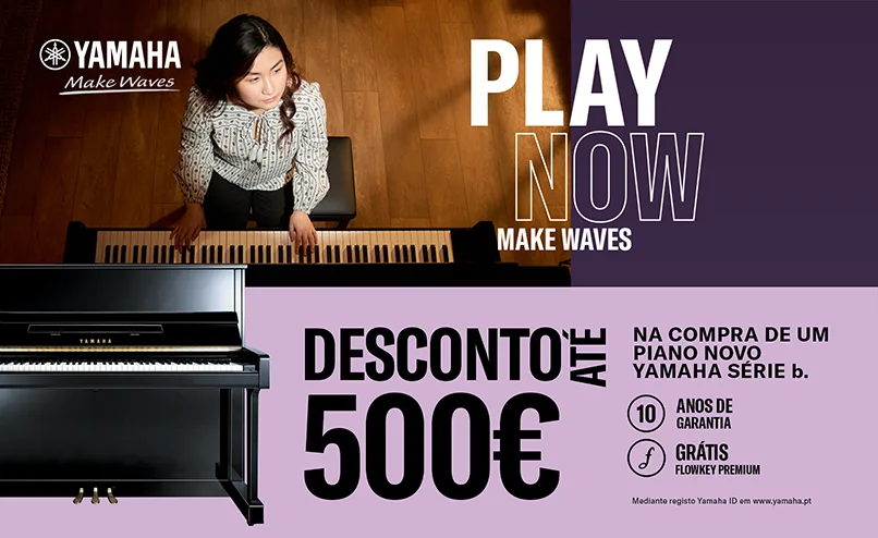 Desconto até 500 Euros na compra de uma Piano Yamaha Série B