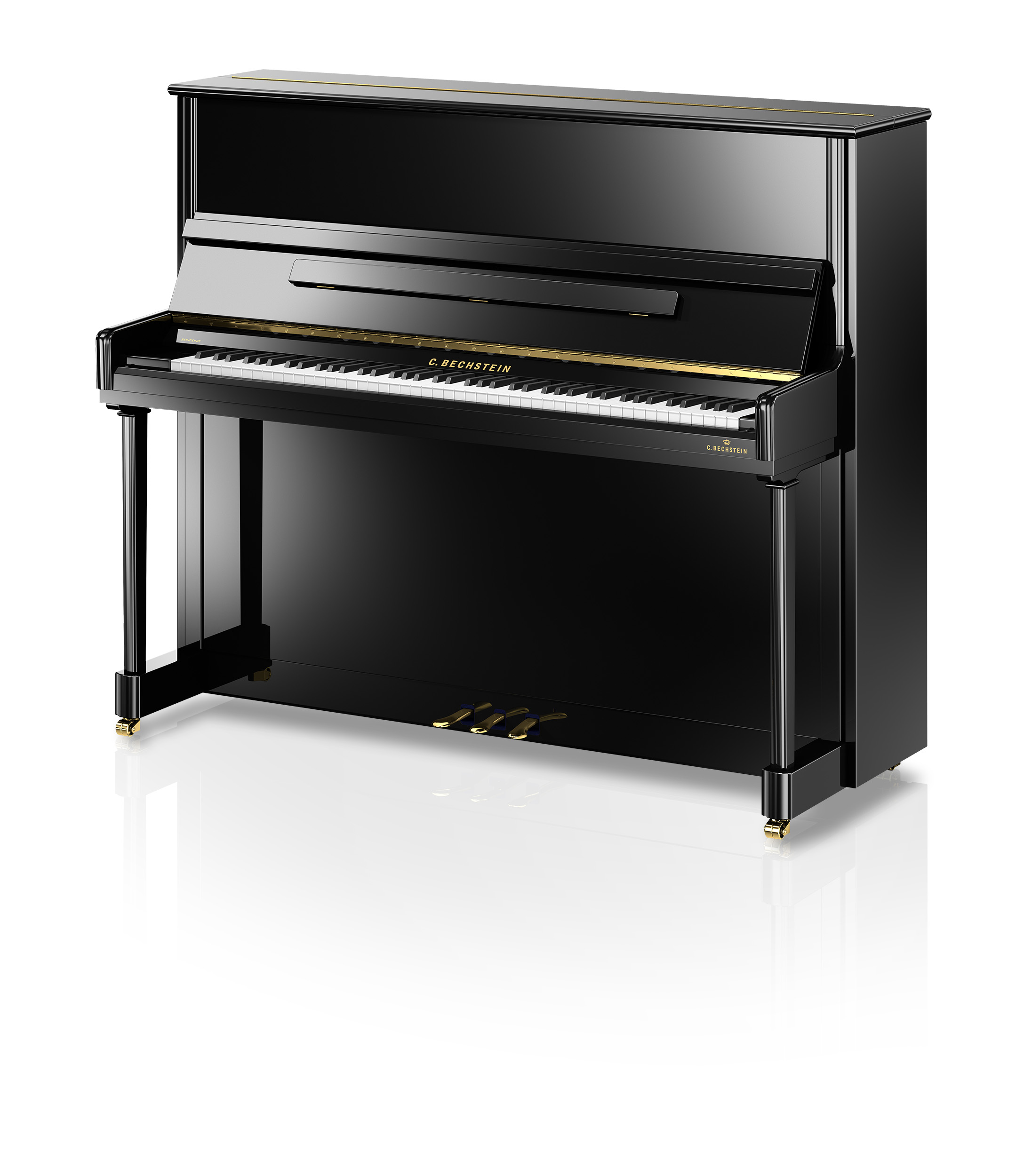 Piano Acústico Vertical C. Bechstein Residence R6 Elegance PE