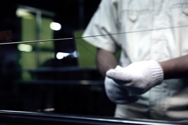 Detalhe do fabrico dos bordões