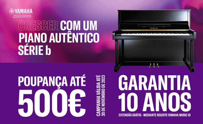 Yamaha - Poupança até 500 Euros - Extensão de Garantia até 10 anos